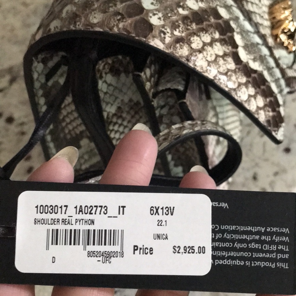 Versace python shoulder bag - Picture 5 of 5